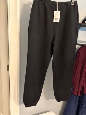 Brunette The Label Black Waffle Knit Joggers